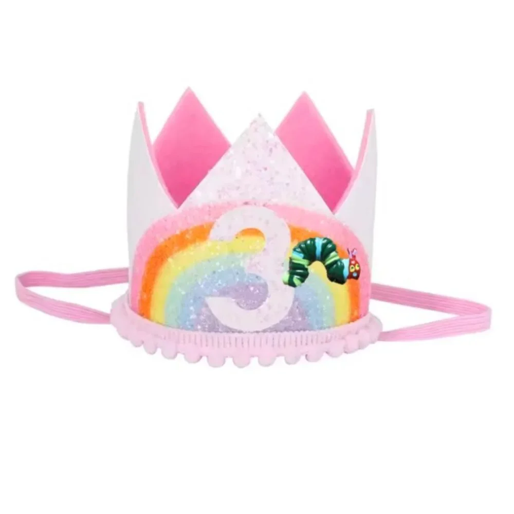 The Very Hungry Caterpillar Crown Third Birthday Crown Headband Caterpillar Hat